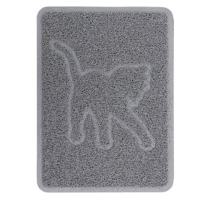 Gibson Everyday Pet Elements 18.5 x 13.78 Inch Cat Silhouette Placemat in Grey