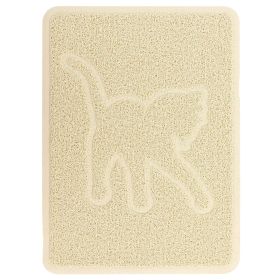 Gibson Everyday Pet Elements 18.5 x 13.78 Inch Cat Silhouette Placemat in Tan