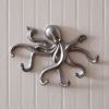 Octopus Metal Wall Hooks - Set of 2 - Premium Quality Metal Hooks