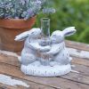 Adorable Bunny Tabletop Rain Gauge - Perfect for Garden or Patio Decor