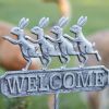 Dancing Bunny Welcome Garden Stake - Adorable Bunny Decor for Your Outdoor Space