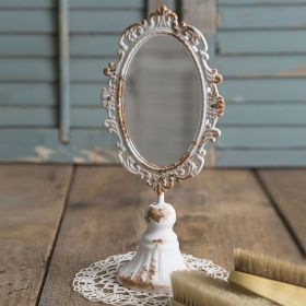 Vintage Victorian Tabletop Mirror - Ornate Antique Style Vanity Mirror for Home Decor and Dressing Table