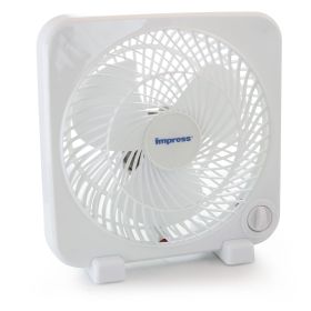 Impress 9 Inch Box Fan White