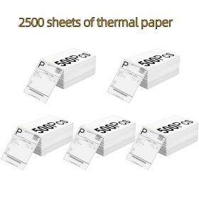 2500 high-quality white 4 ''x6' 'thermal label paper. The ideal choice for thermal label printers. Long lasting and clear printing of logistics labels