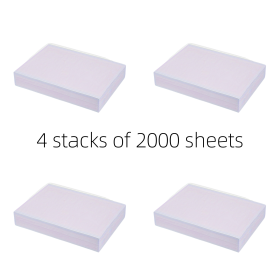 2000 sheets of A4 printing paper 80GSM, office multi-purpose white paper, four pack set.