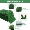 Artificial Wall Grass Decorate Grass Boxwood Panels 12 Pcs Suitable for Outdoor, Garden, Fence