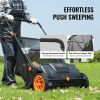 VEVOR Push Lawn Sweeper, 21-inch Leaf & Grass Collector