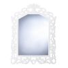 Elegant Fleur-De-Lis Decorative Wall Mirror for Home Decor