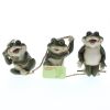 Frolicking Frogs Hanging Decor - Cute Garden Frog Wall Art for Outdoor Spaces