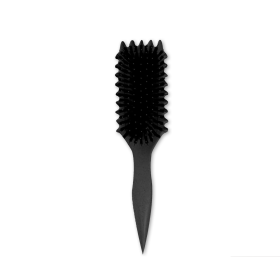 Curl Defining Brush,Boar Bristle Hair Brush Styling Brush for detangling,combing and shaping men and women (Color: Black)